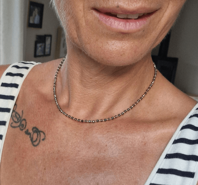 Collier Stone & Steel pyrite 
