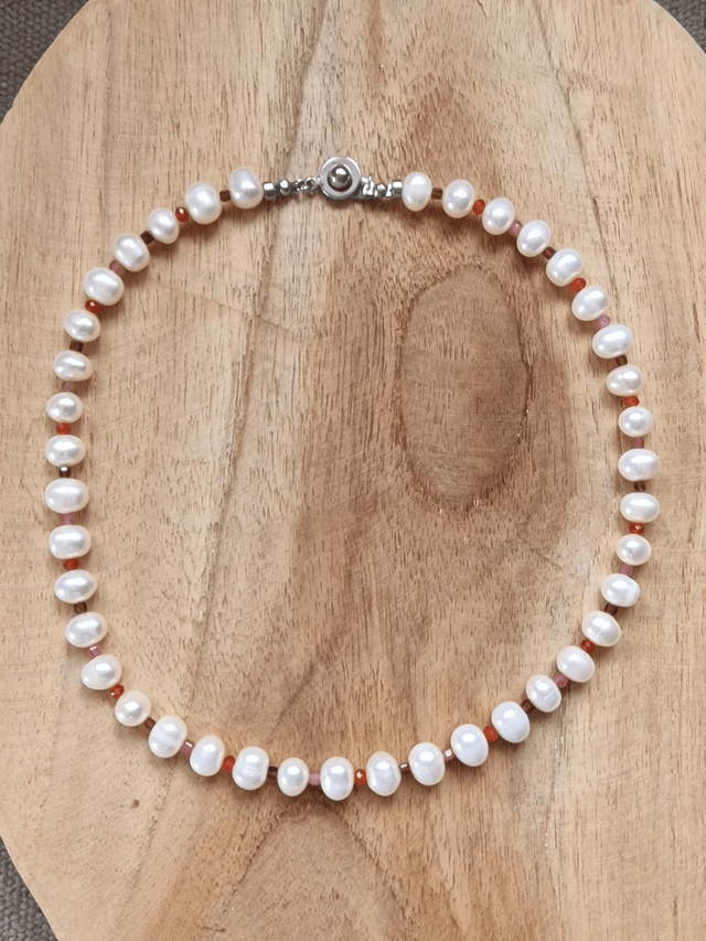 Pearl and Pop  Sunset clip argent
