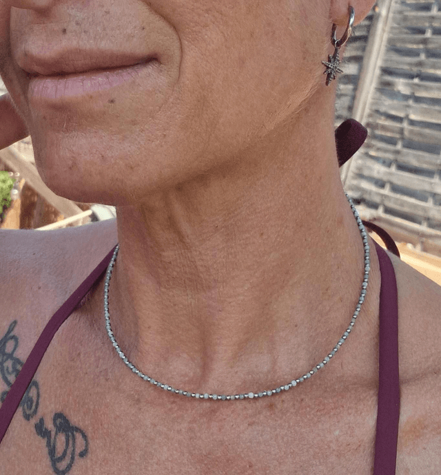 Collier Stone & Steel Amazonite