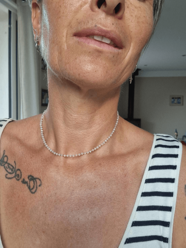 Collier Stone & Steel Pierre de lune