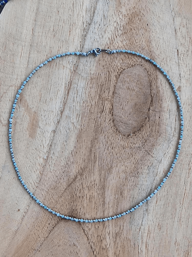 Collier Stone & Steel Amazonite