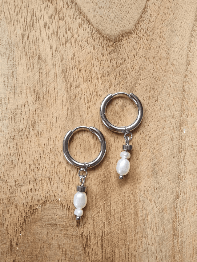 Boucles Mother of pearl mini