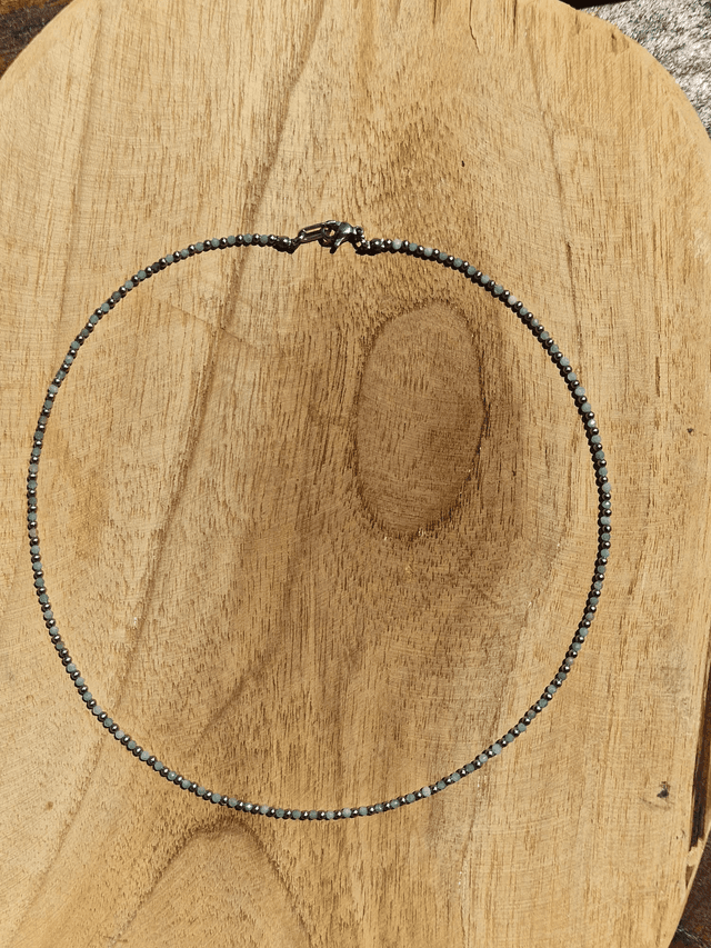 Collier Stone &amp; Steel Amazonite